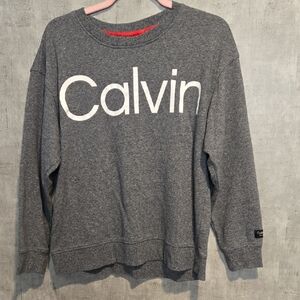 Calvin Klein Performance Womens Charcoal Crewneck Sweater